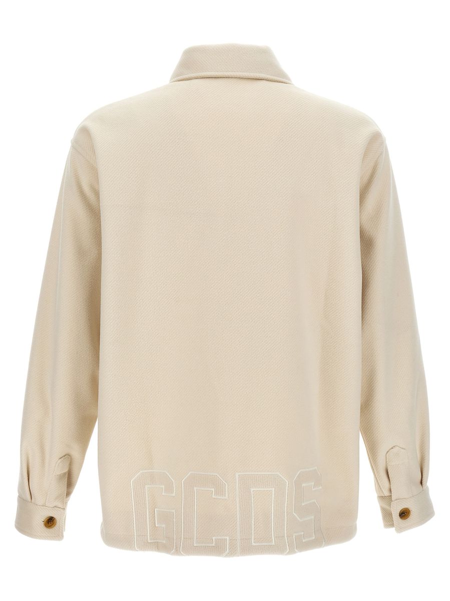 Gcds Logo Embroidery Jacket In White