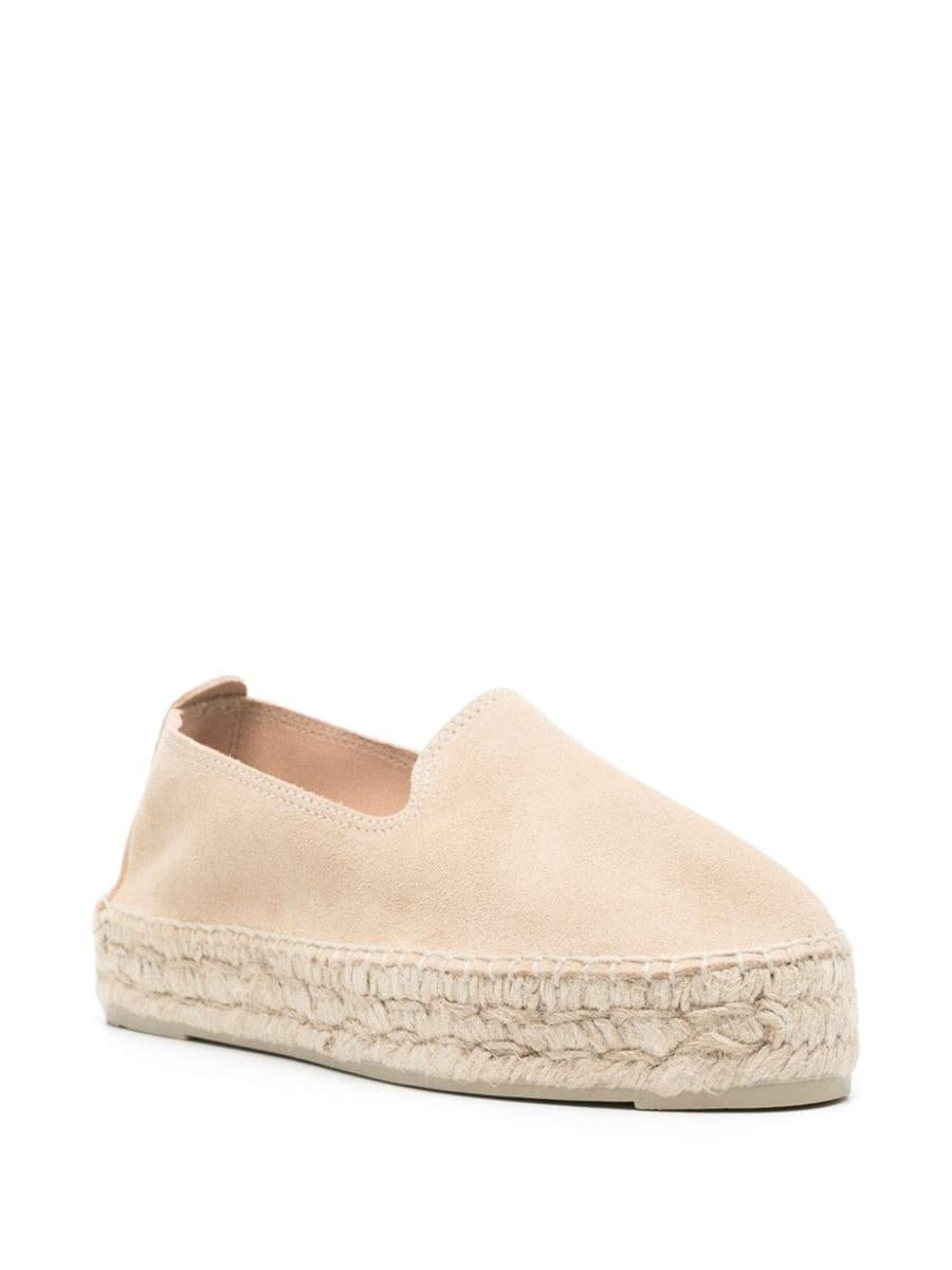 Shop Manebi Manebí Hamptons Suede Espadrilles In Beige