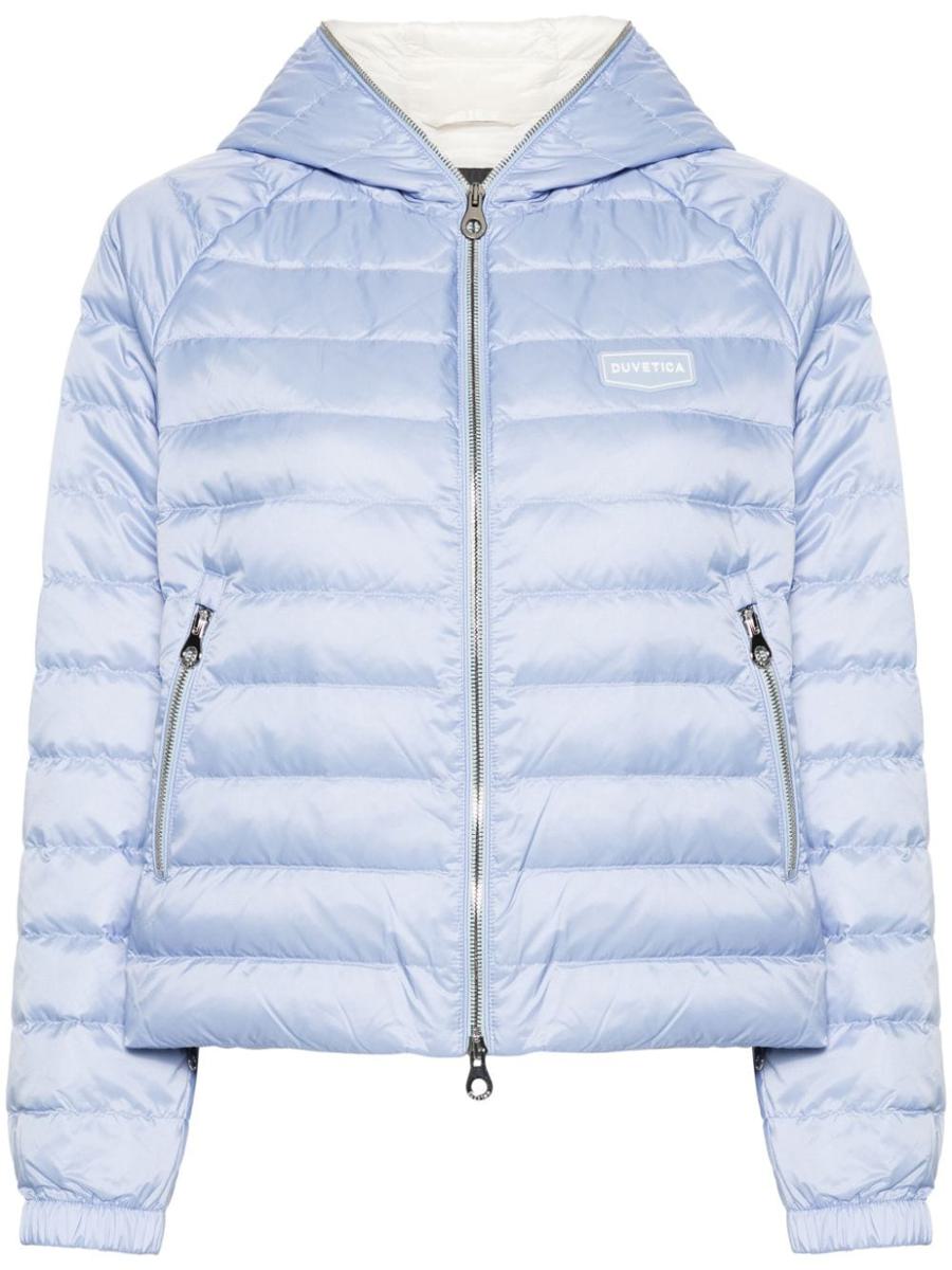 Shop Duvetica Caroma Down Jacket In Clear Blue