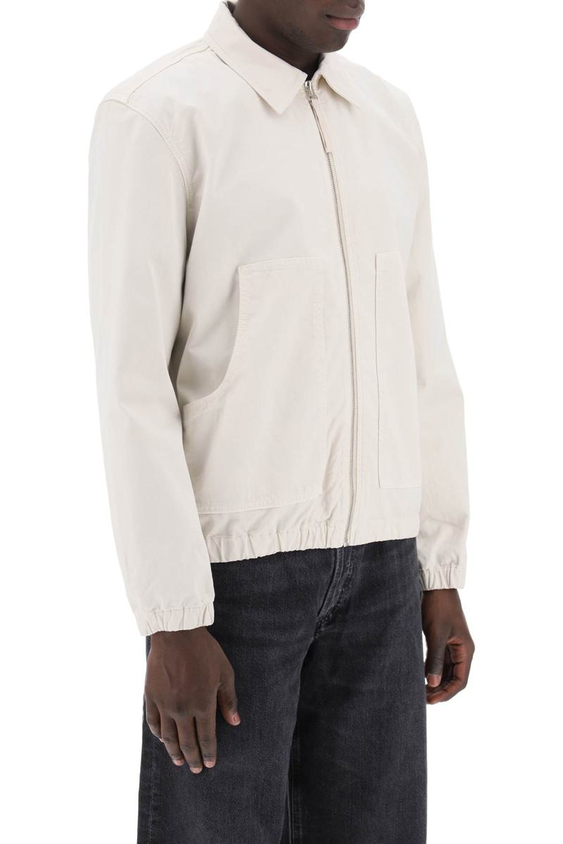 Shop Closed Cotton Blouson Jacket In Neutro