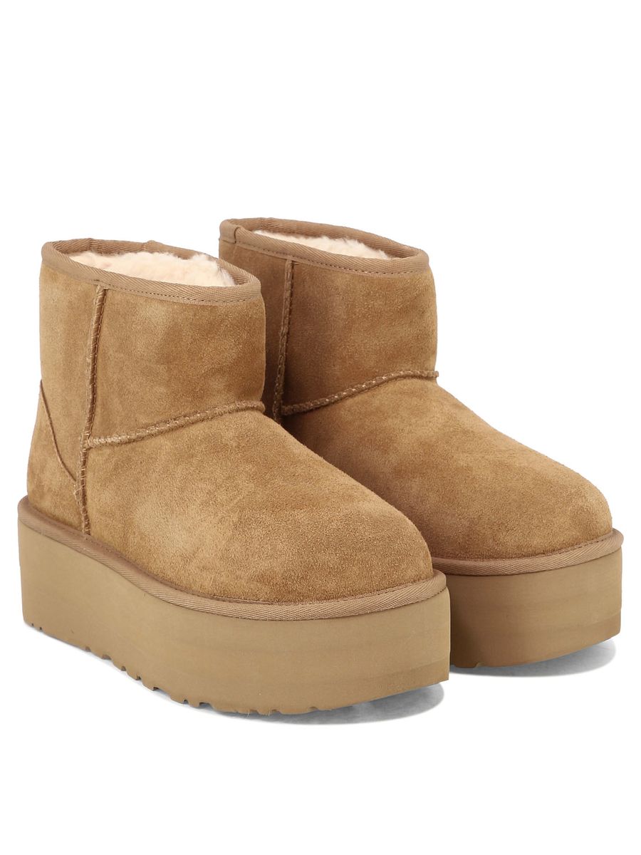 Ugg Classic Mini Platform Boots In Sand