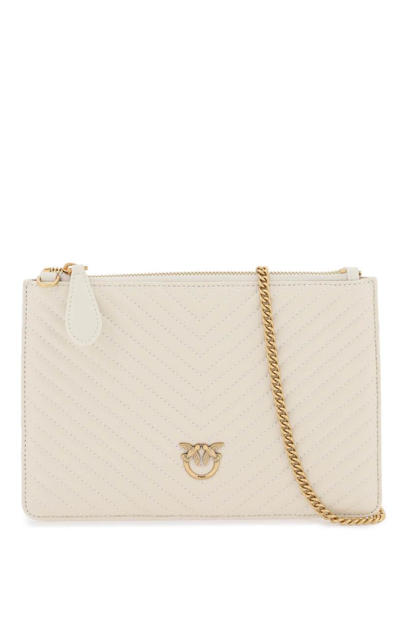 Shop Pinko Classic Flat Love Bag Simply In Bianco