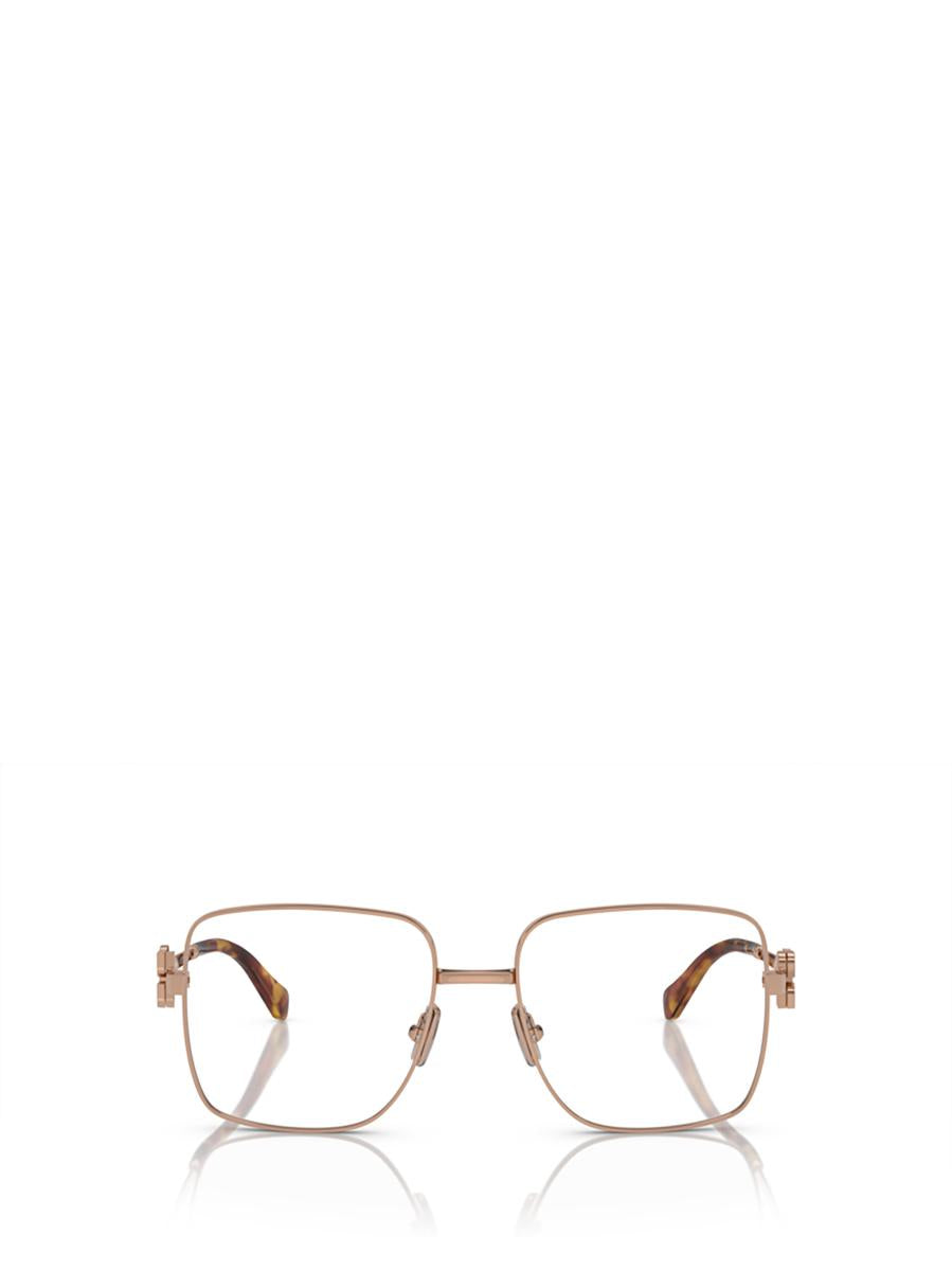Shop Miu Miu Eyewear Eyeglasses In Rose Gold