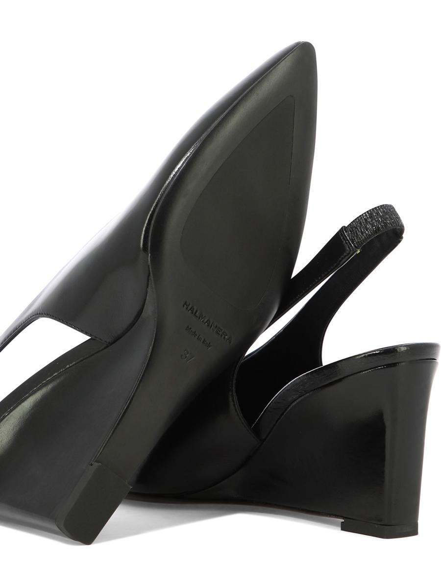 Shop Halmanera "zoe 21" Slingbacks In Black