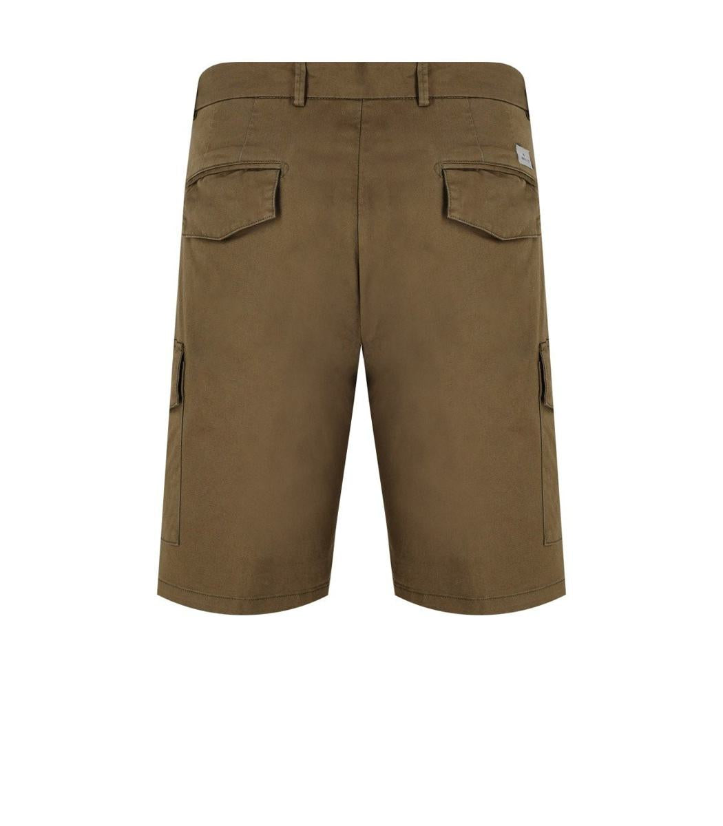 Shop Manuel Ritz Military Green Cargo Bermuda Shorts
