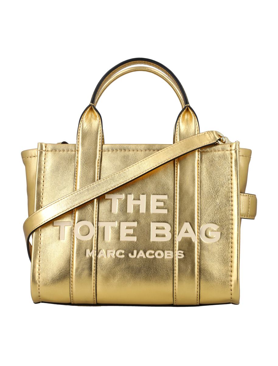 Marc Jacobs The Small Tote Bag Metallic In Gold