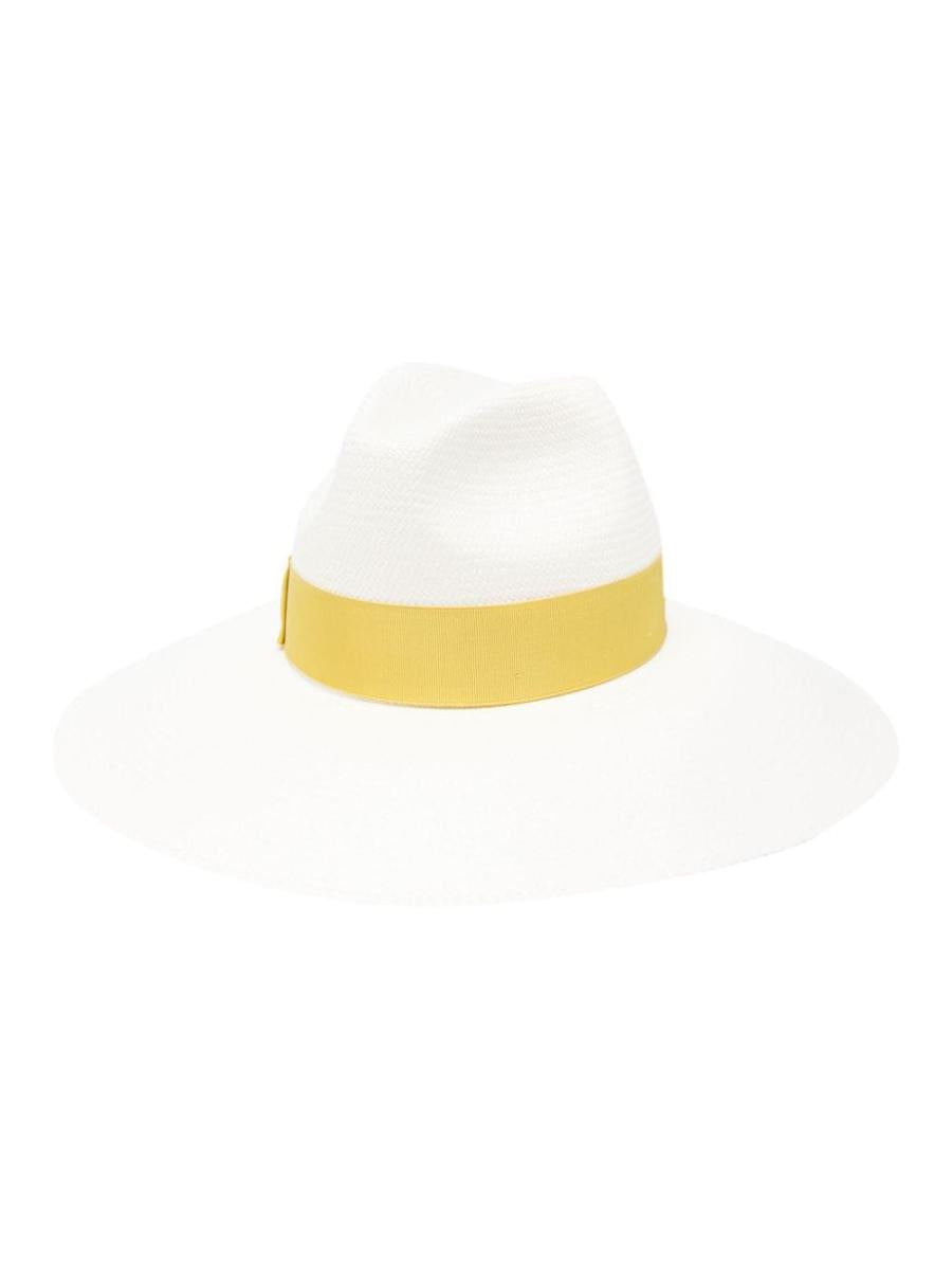 Shop Borsalino Caps & Hats In Yellow