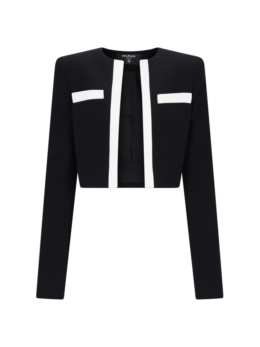 Shop Balmain Jackets In Black