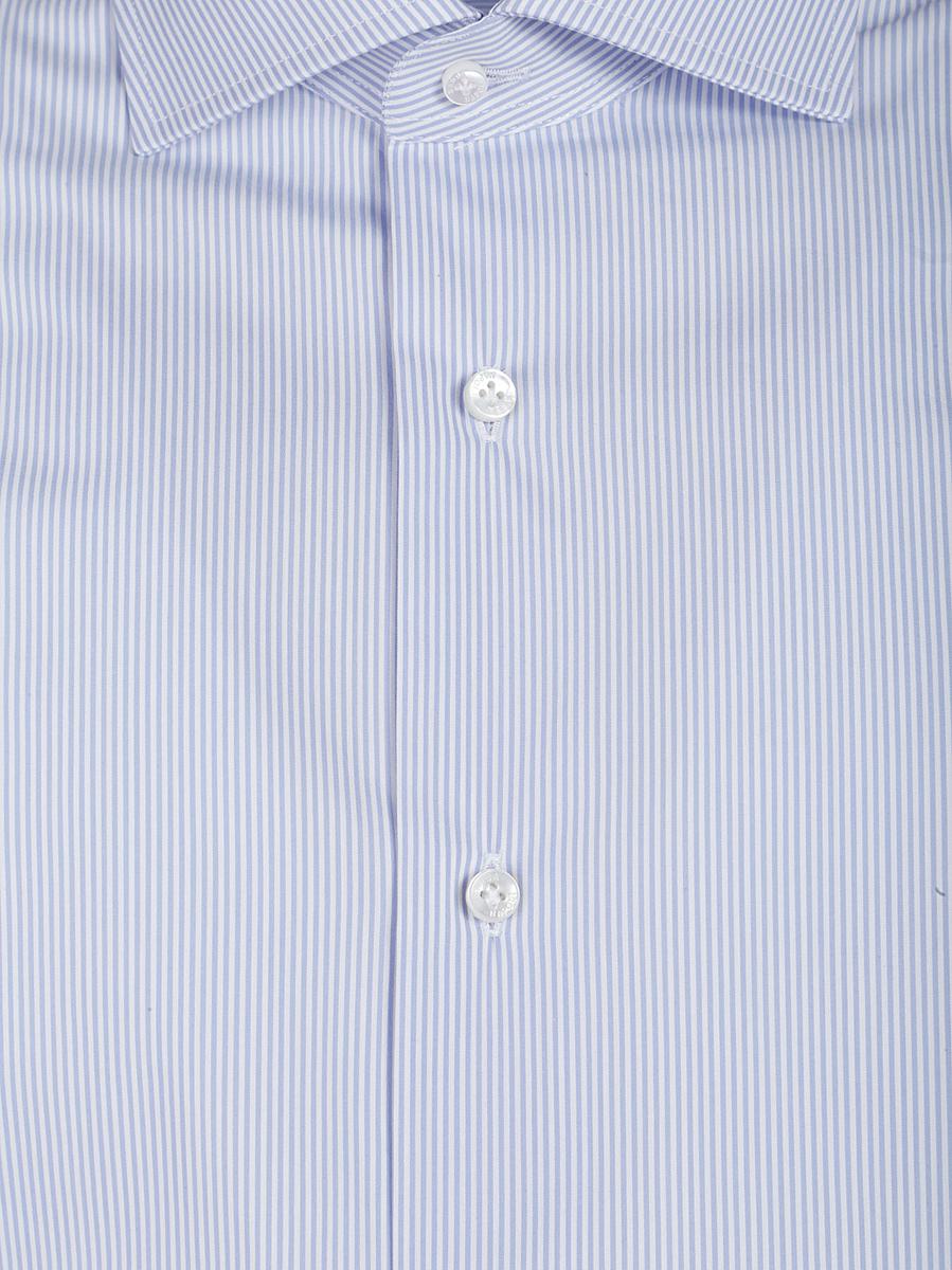 Barba Napoli Long Sleeve Neck Shirt In White