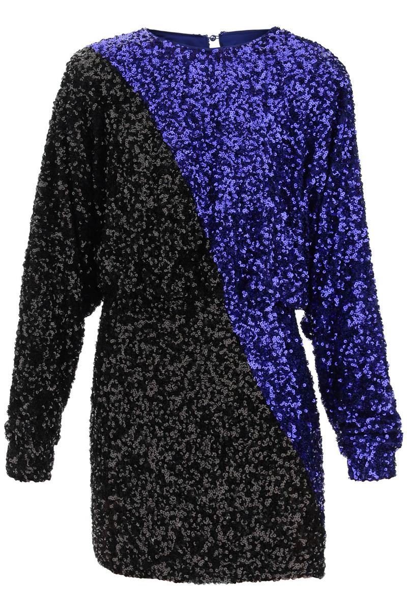 Shop Rotate Birger Christensen 'billie' Sequined Mini Dress In Blu