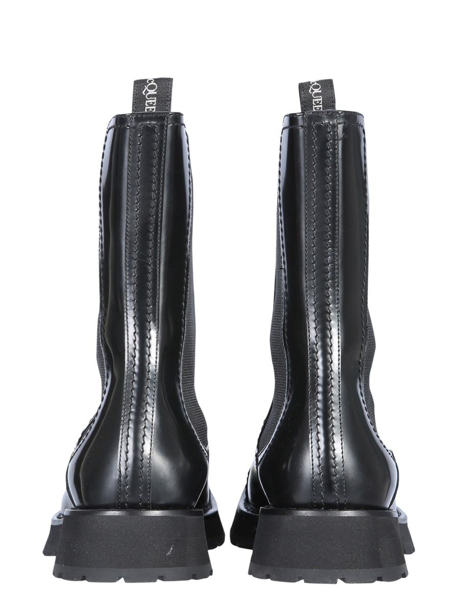 Shop Alexander Mcqueen Studded Boot In Black