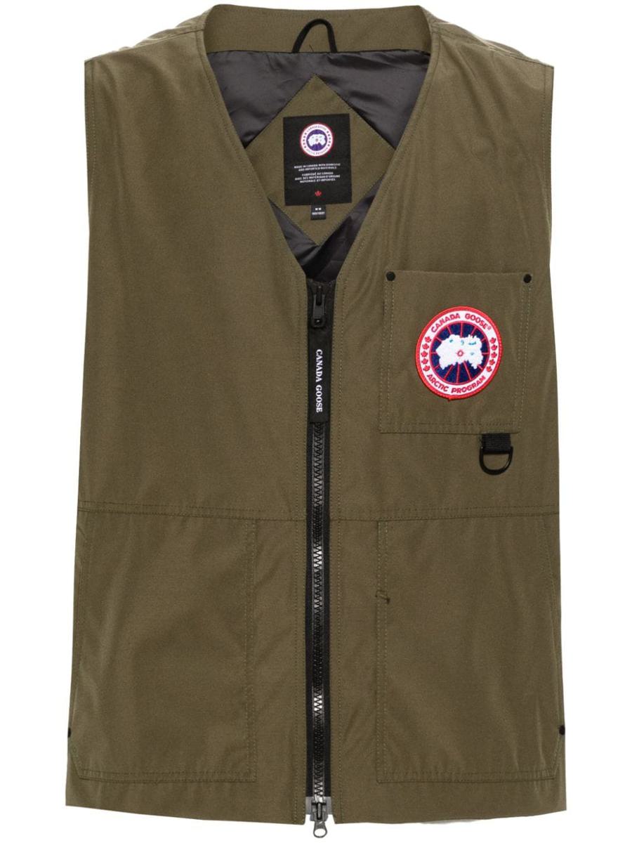 Shop Canada Goose Canmore Down Vest In Green