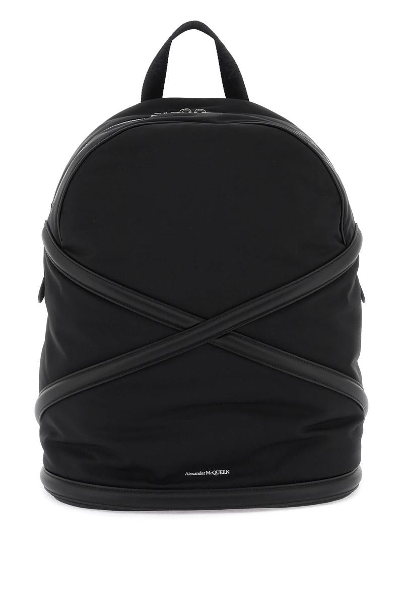 Shop Alexander Mcqueen Harness Backpack In Nero