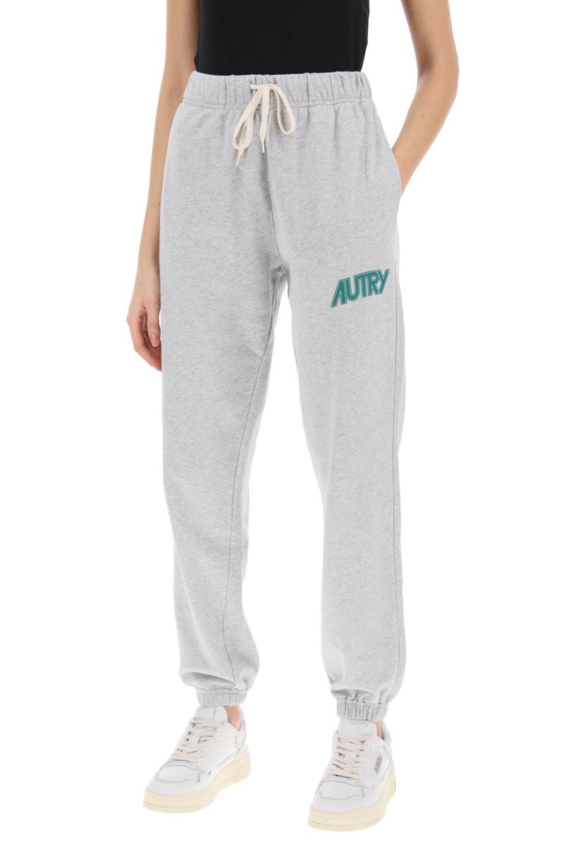 Shop Autry Joggers With Logo Print In Grigio