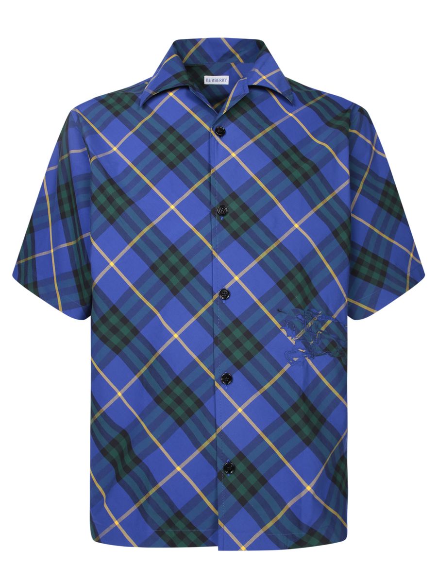 Shop Burberry Shirts In Blue