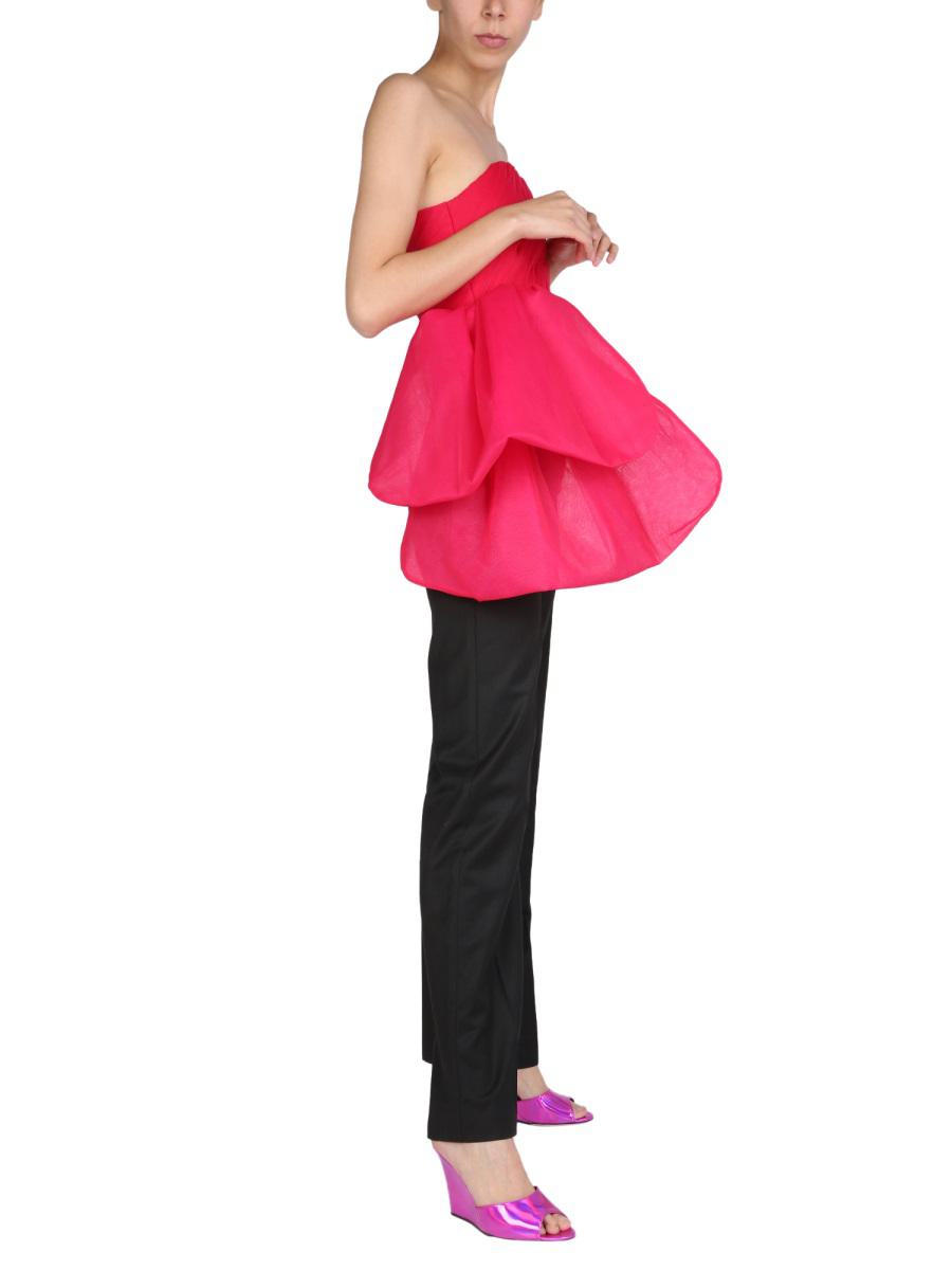 Shop Anouki Bow Top In Fuchsia