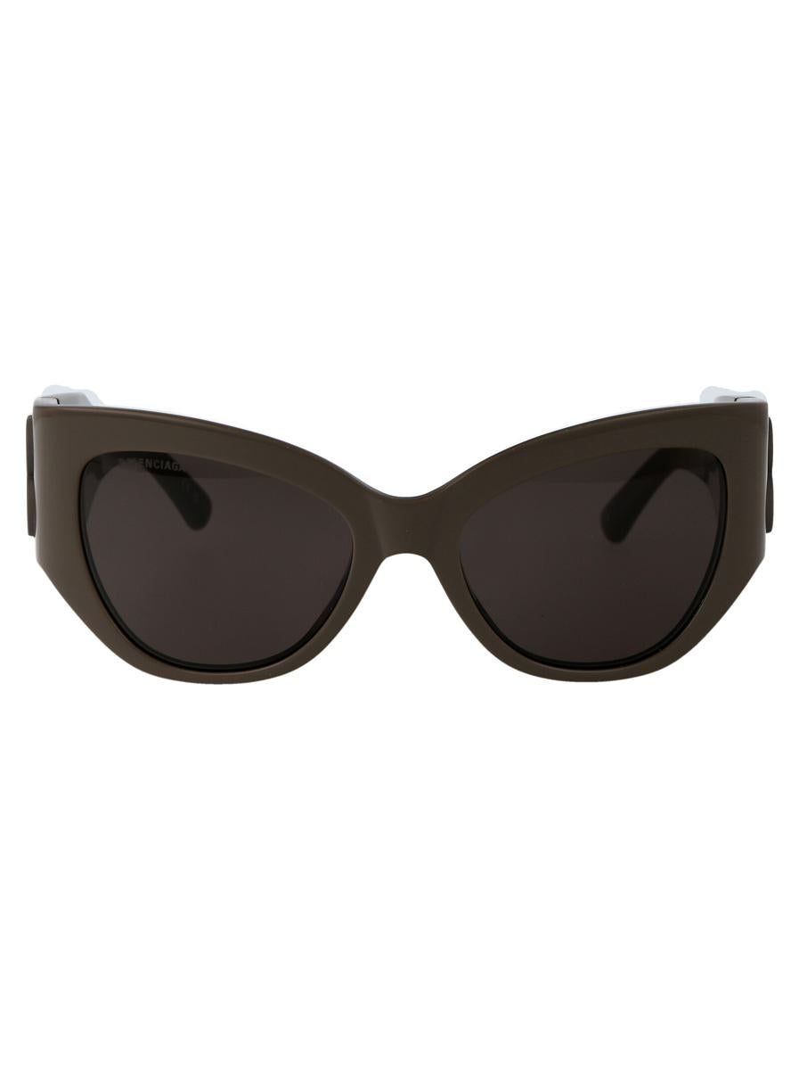 Shop Balenciaga Sunglasses In 004 Brown Brown Grey