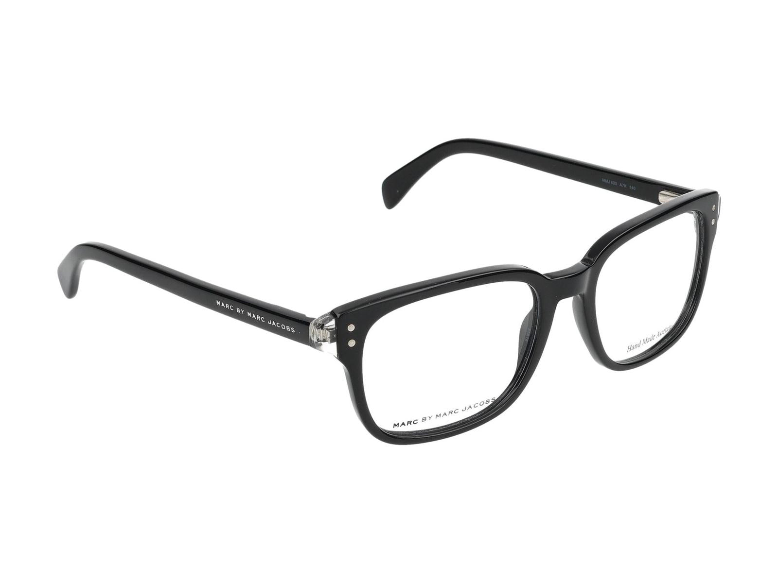 Shop Marc Jacobs Eyeglasses In Crystal Black