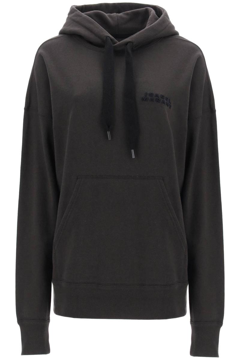 Shop Isabel Marant 'scott' Oversized Hoodie In Grigio