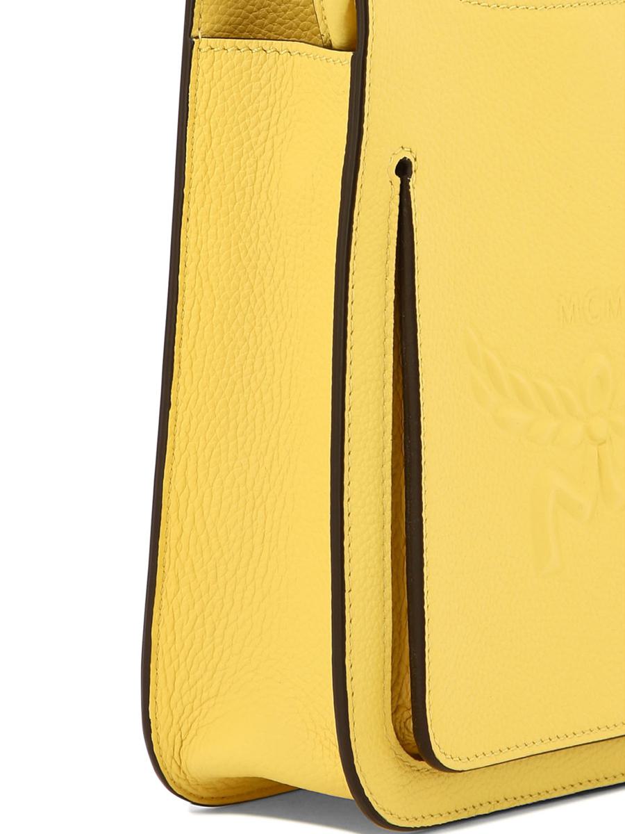 Shop Mcm "himmel" Crossbody Bag In Yellow