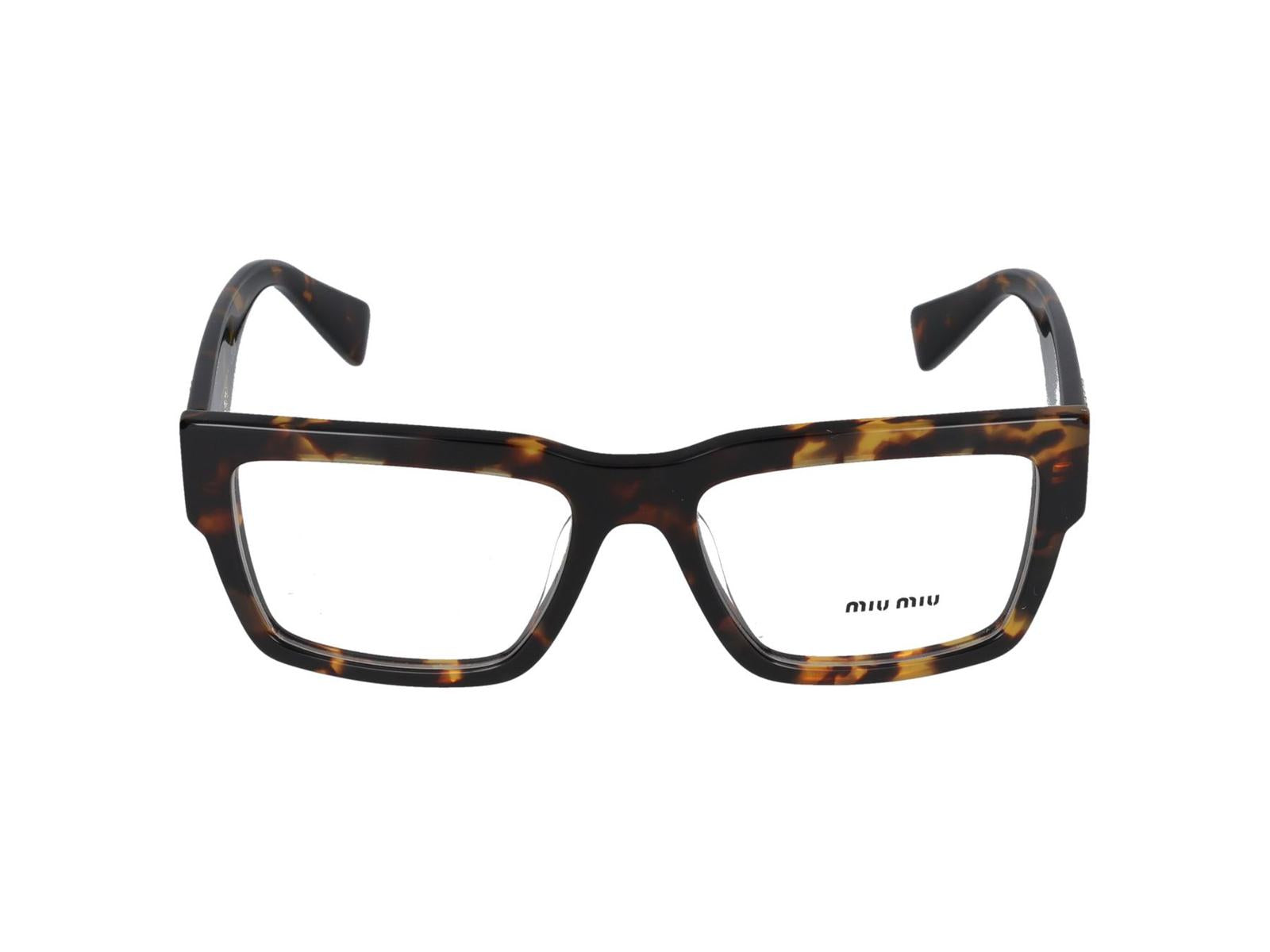 Shop Miu Miu Eyeglasses In Honey Tortoiseshell