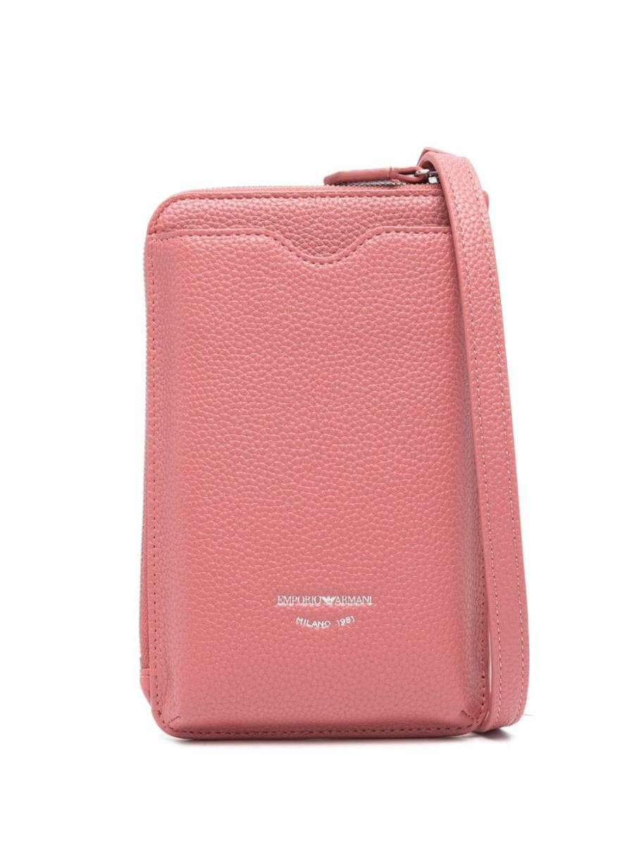 Shop Emporio Armani Crossbody Phone Case In Pink