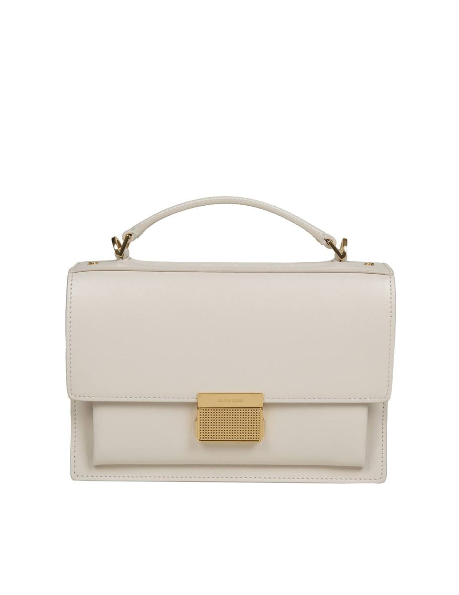 Golden Goose Leather Handbag In Butter