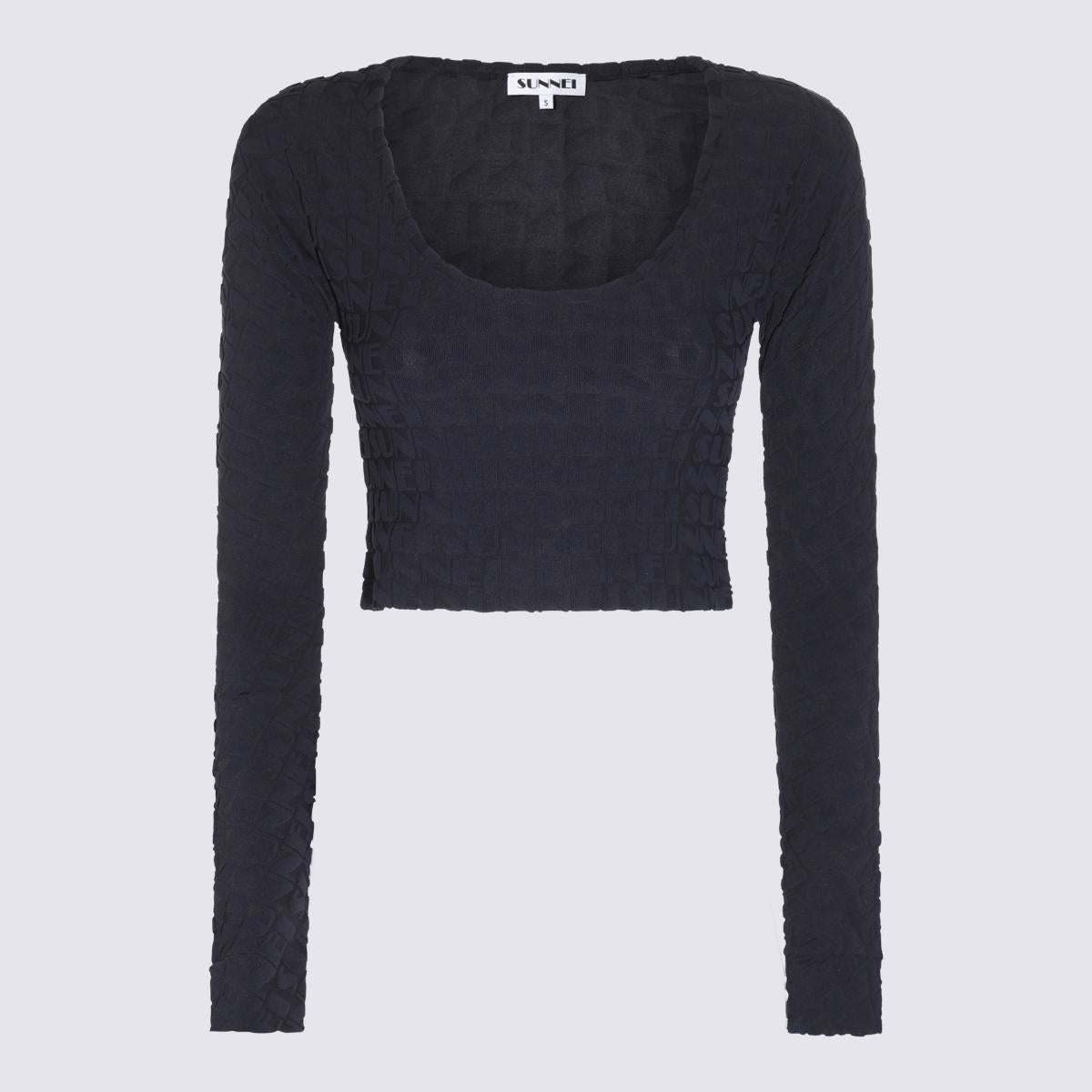Sunnei Long-sleeved Blouse With Round Neck