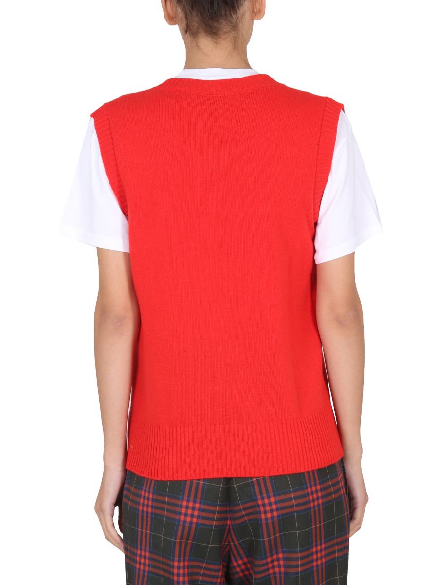 Shop Cormio "nicole" Vest In Red