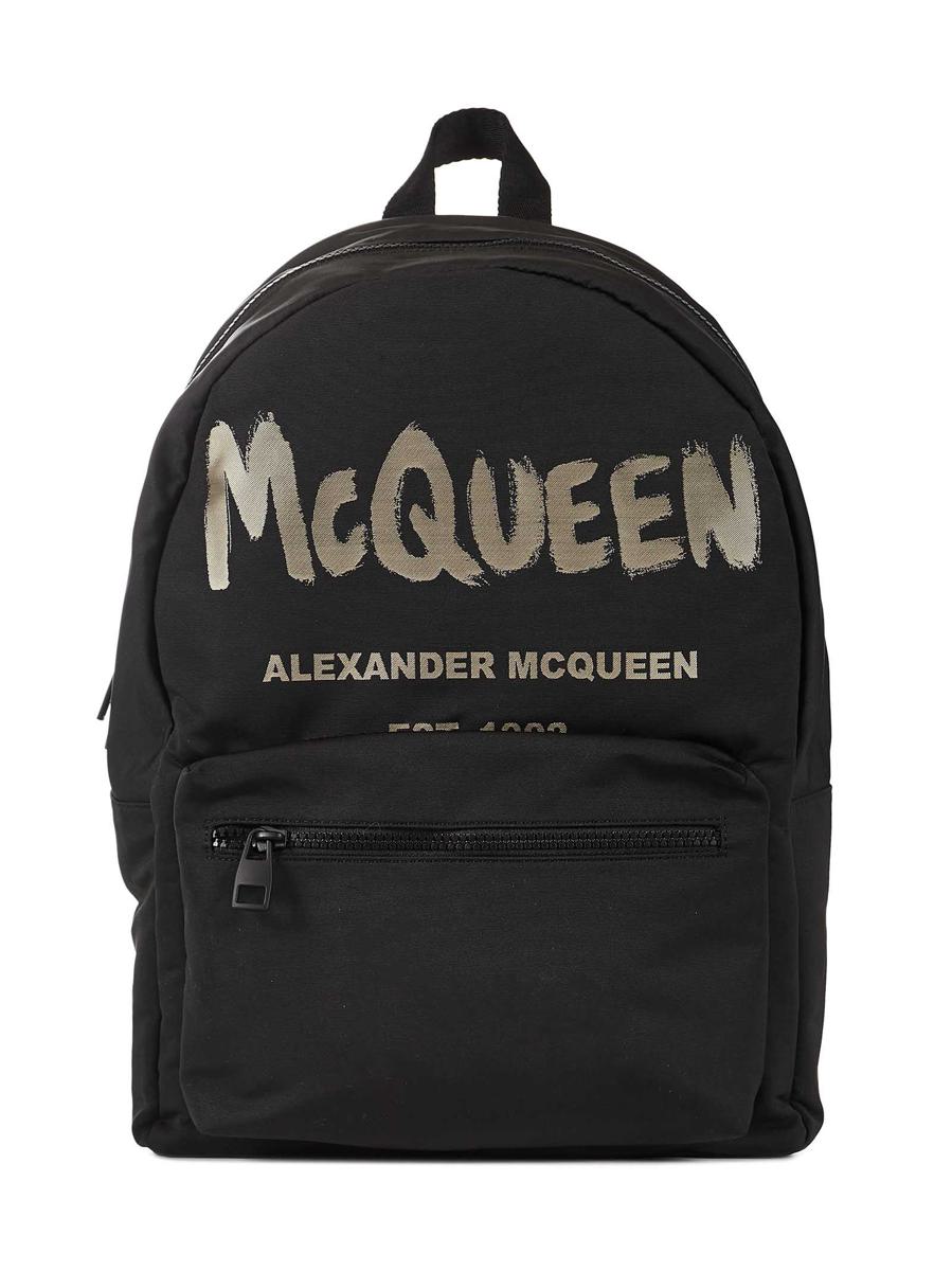 Alexander Mcqueen Metropolitan Backpack In Black