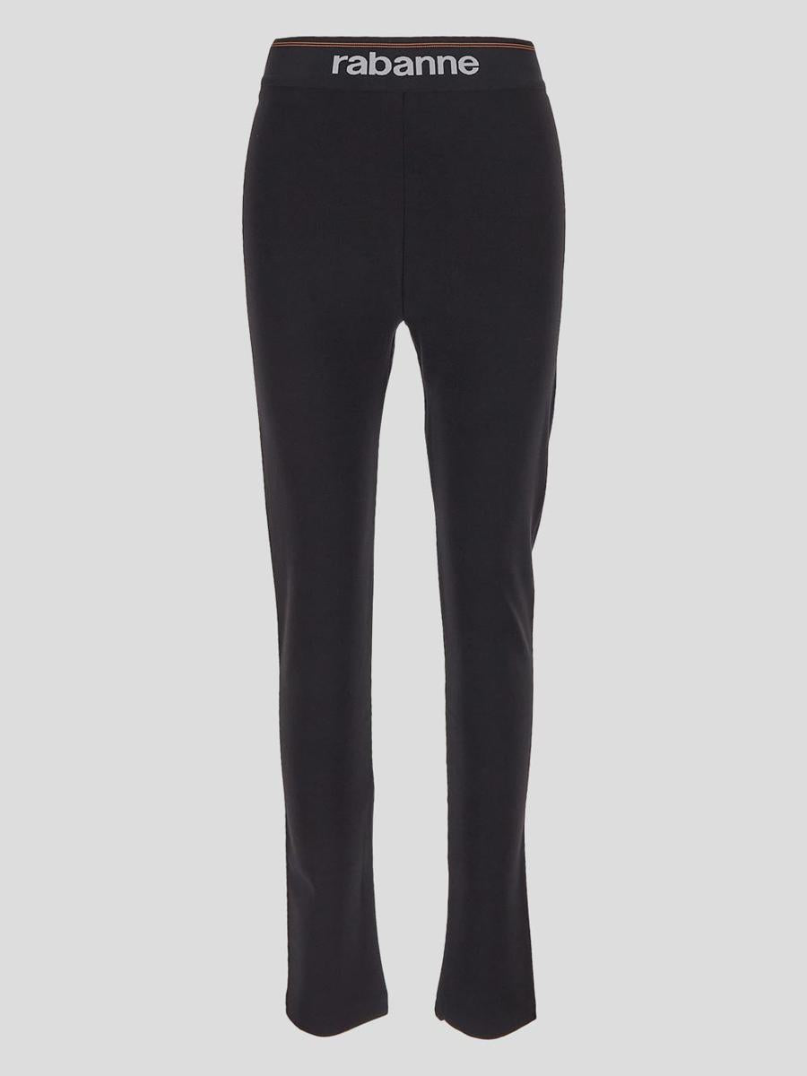 Shop Rabanne Trousers In Black
