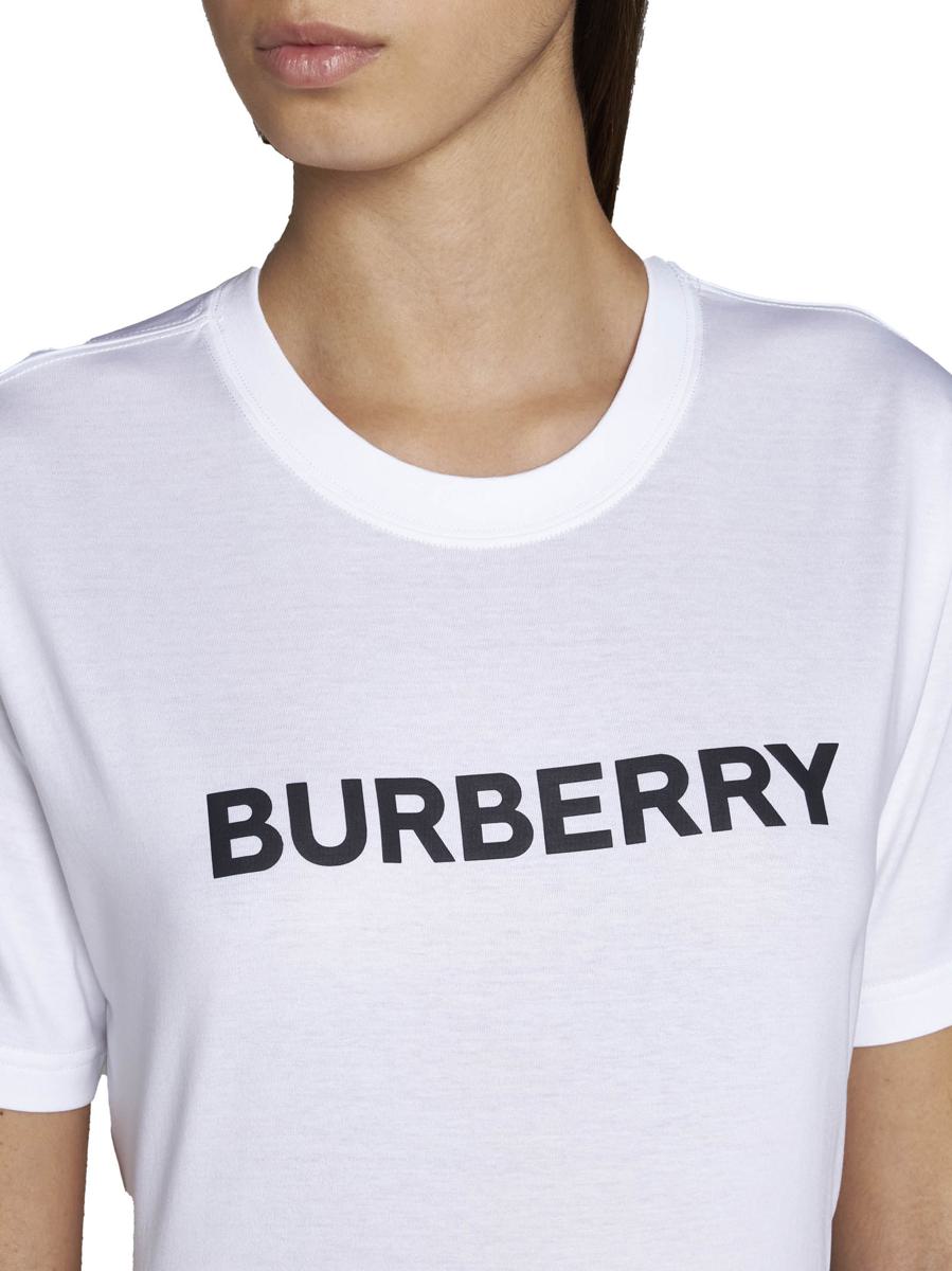 Shop Burberry T-shirts And Polos In White