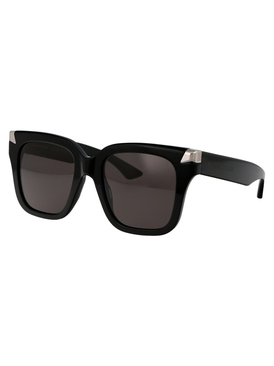 Shop Alexander Mcqueen Sunglasses In 001 Black Black Grey