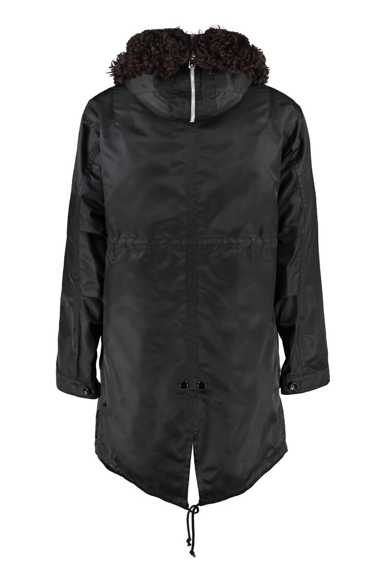 Shop Bottega Veneta Nylon Parka In Black