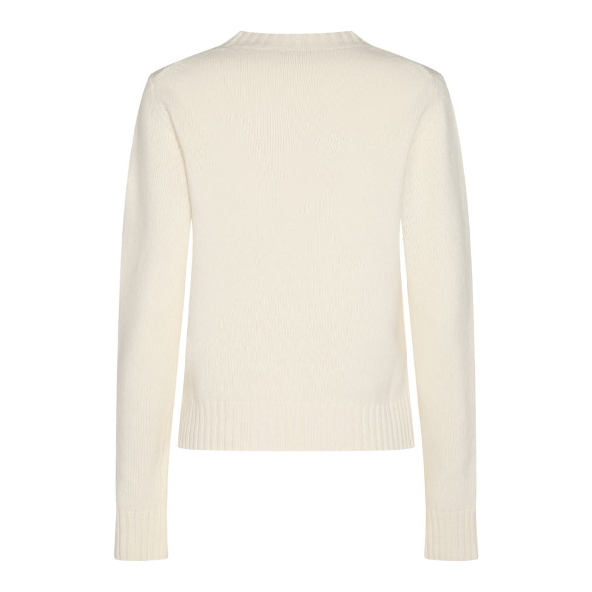 Shop Ganni Sweaters In Egret