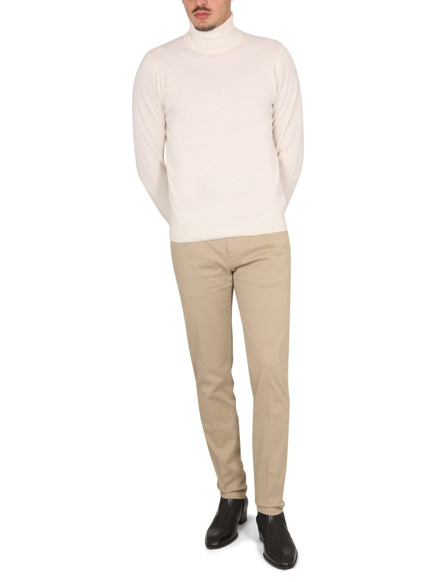 Shop Aspesi Turtleneck Sweater In Beige