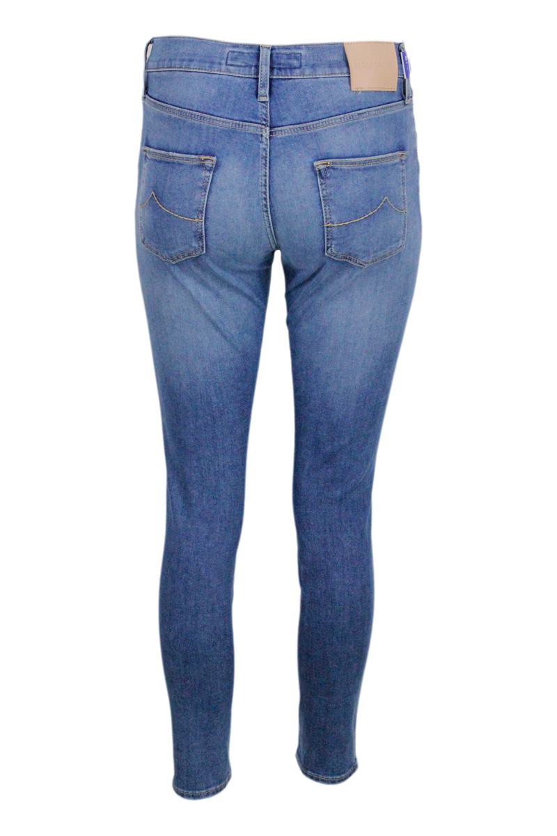 Shop Jacob Cohen Trousers In Denim