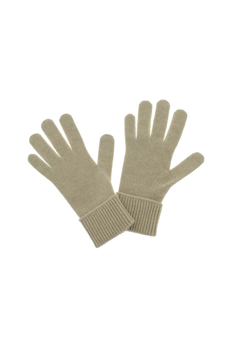 Shop Burberry Cashmere Gloves In Brown