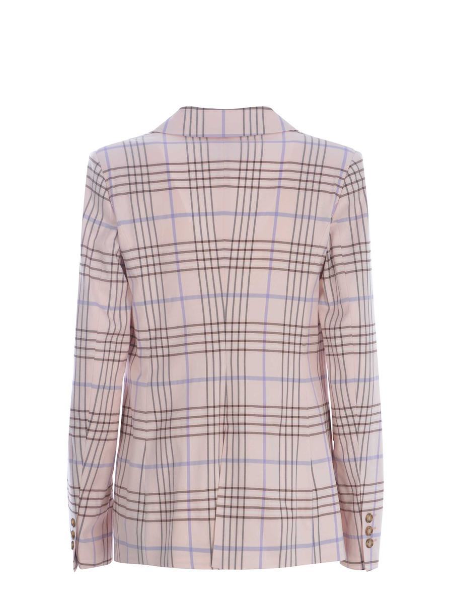 Shop Manuel Ritz Double-breasted Jacket  "check" In Pink