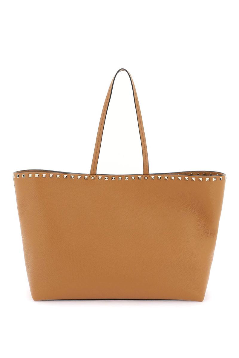 Shop Valentino Shopping Bags In Brown