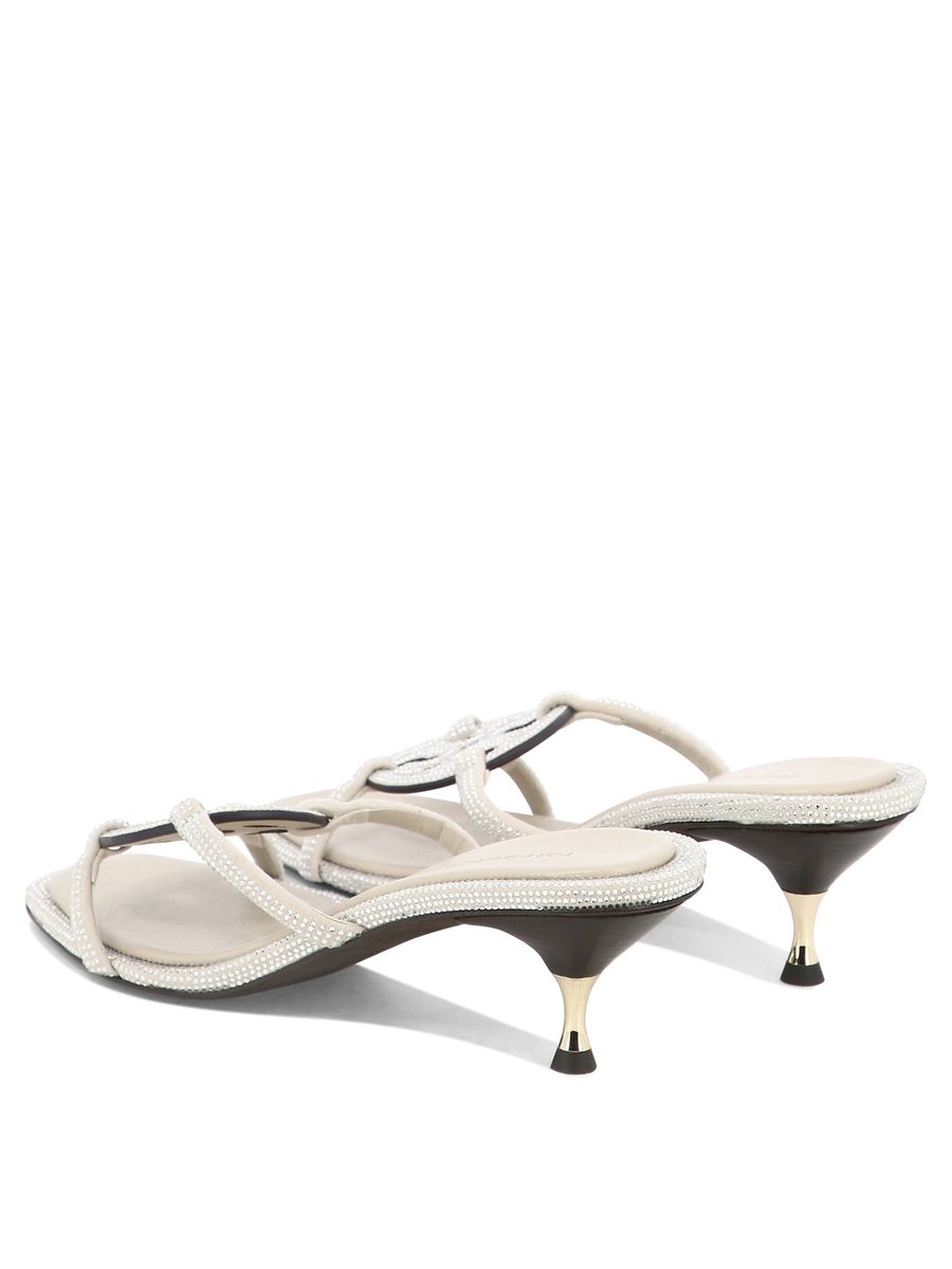 Shop Tory Burch Sandals In Silver