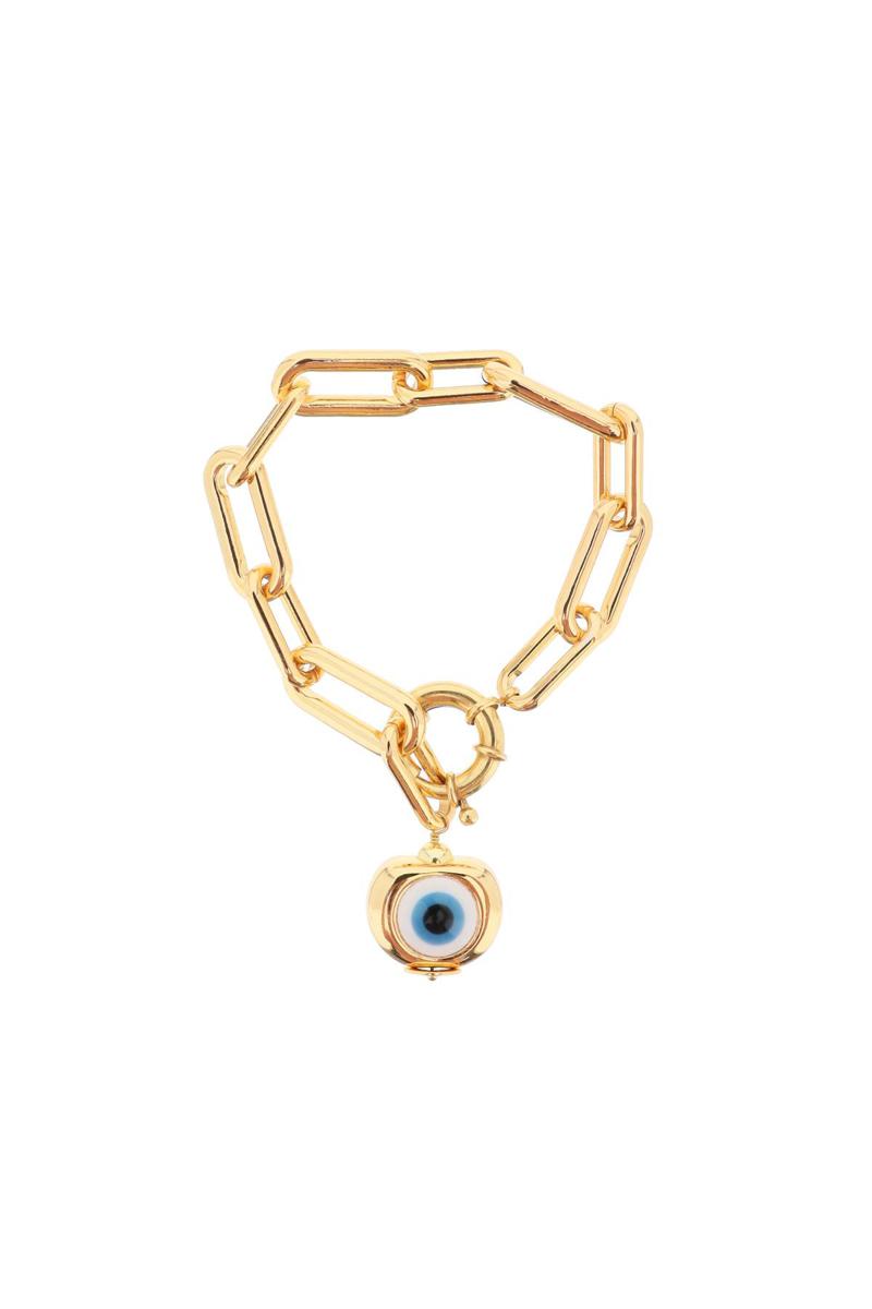 Shop Timeless Pearly Chain Bracelet With Charm In Oro