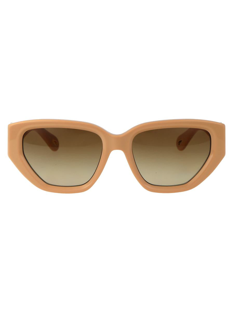 Shop Chloé Sunglasses In 004 Ivory Ivory Brown