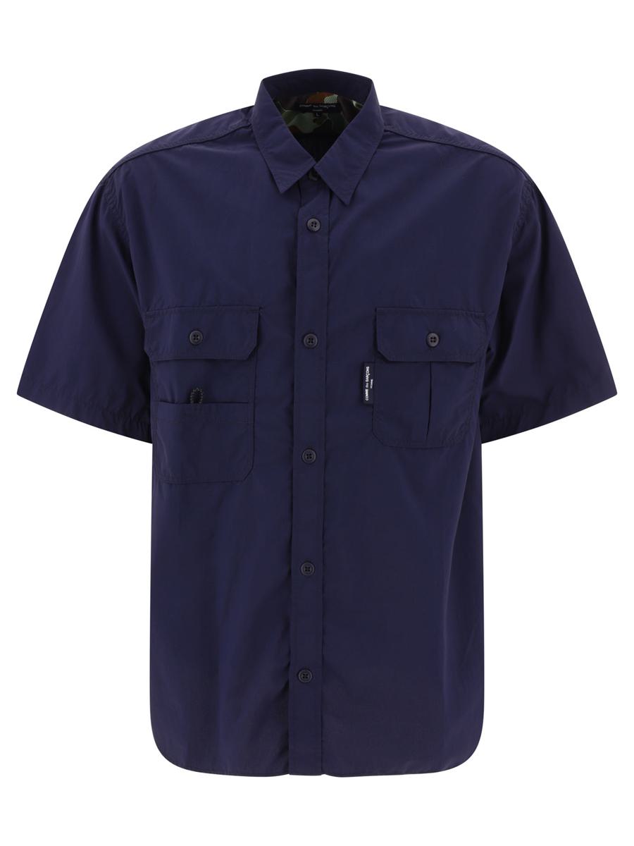 Shop Comme Des Garçons Homme Deux Comme Des Garçons Homme Cargo-style Shirt In Blue