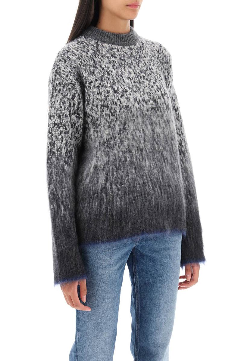 Shop Off-white Arrow Mohair Sweater In Grigio