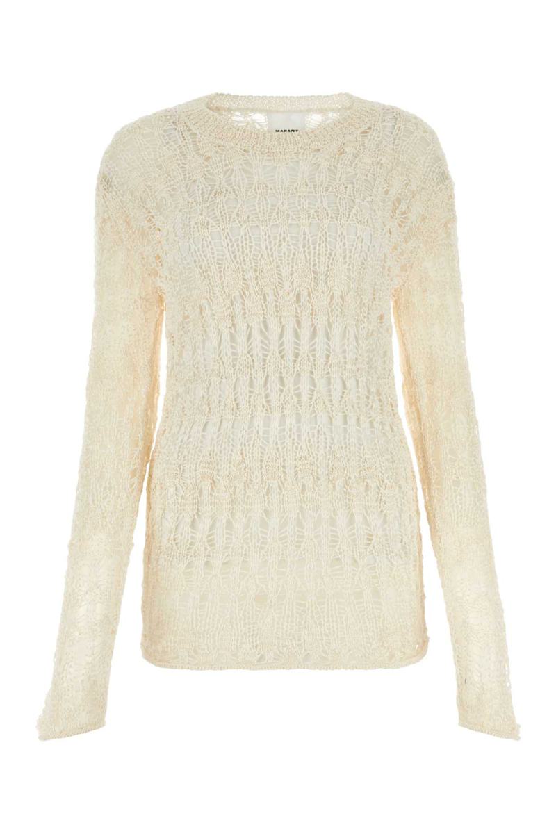Isabel Marant Women's Ivory Cotton Blend Cooper Sweater In White