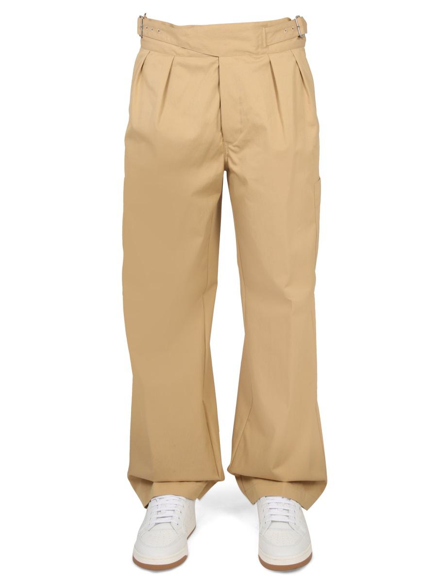 Shop Kenzo Cargo Pants In Beige