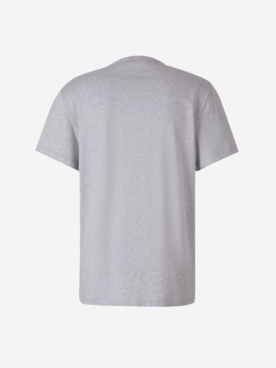 Shop Alexander Mcqueen Printed Logo T-shirt In Light Grey