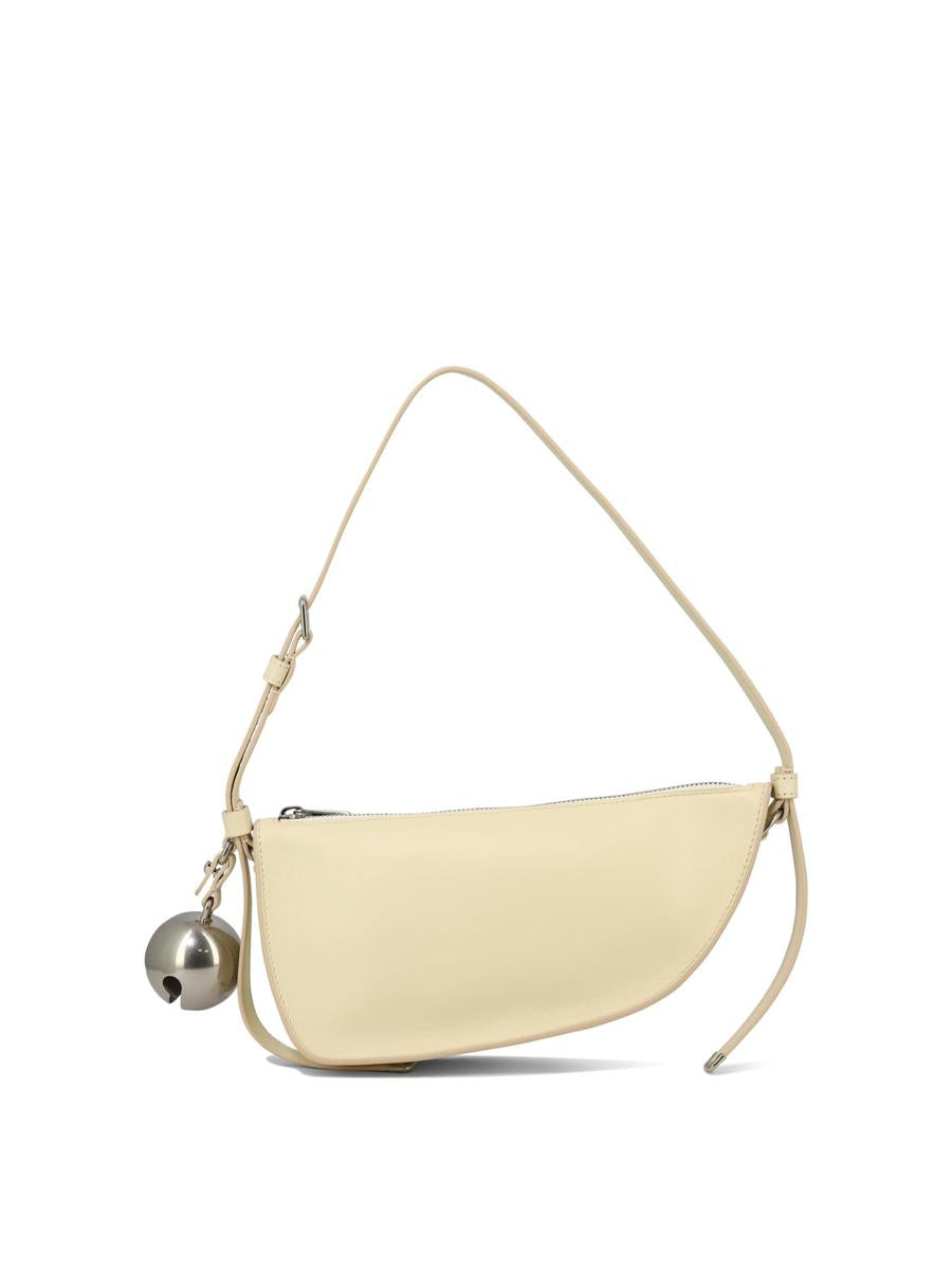 Shop Burberry "shield Mini" Shoulder Bag In Beige