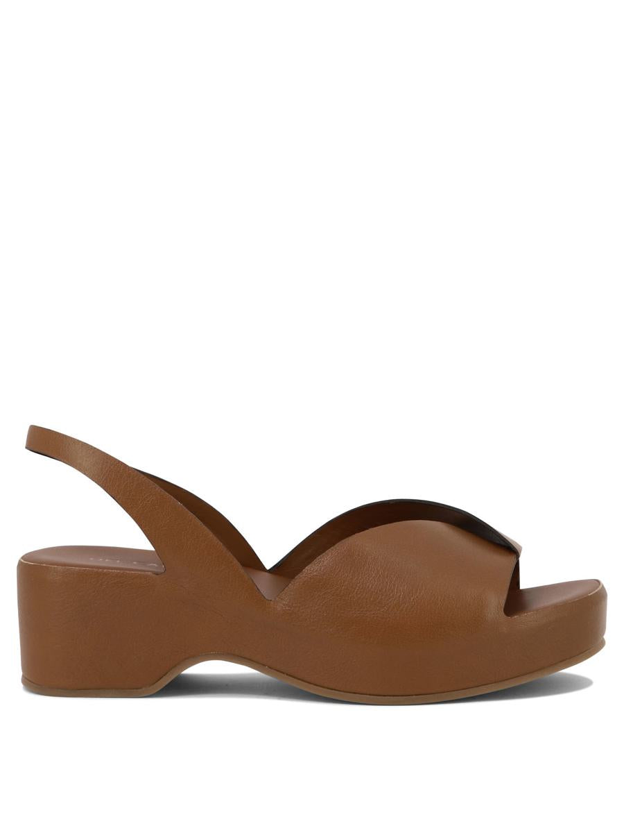 Shop Delcarlo "horus" Sandals In Brown